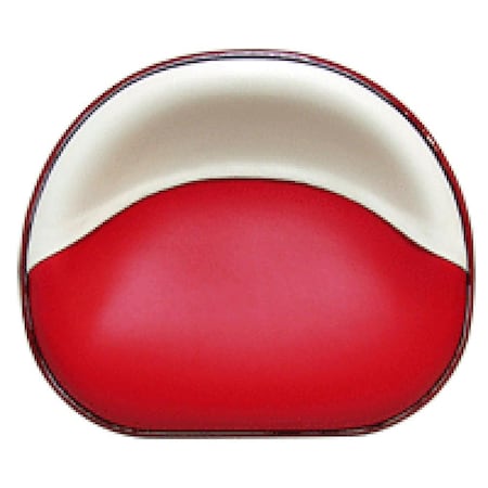 Aftermarket S354157N Pan Seat, Red And White Vinyl Fits International S354157N-HYC